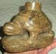 Pre1600 Hopewell Native American Indian Mound Builder Soapstone Turtle Pipe Vafo Native American photo 9