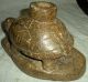 Pre1600 Hopewell Native American Indian Mound Builder Soapstone Turtle Pipe Vafo Native American photo 2
