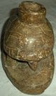 Pre1600 Hopewell Native American Indian Mound Builder Soapstone Turtle Pipe Vafo Native American photo 3