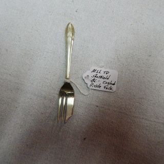 Msl Td Sheffield England Silverplate Pickle Fork Pattern: Loxley photo