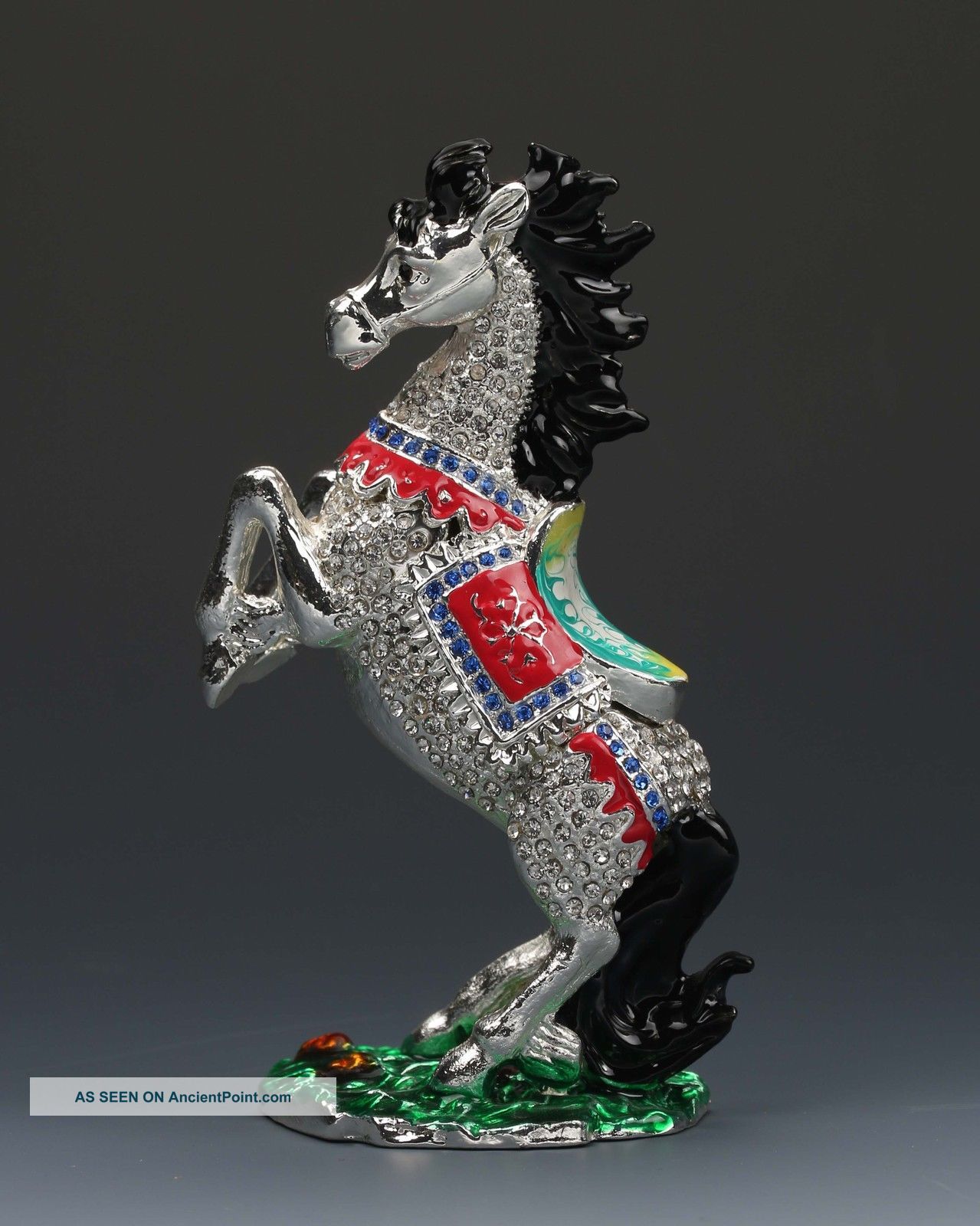 Chinese Cloisonne Hand - Carved Horse Statues G144 Other Antique Chinese Statues photo
