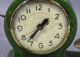 Antique Art Deco Green Bakelite Lanshire Electric Clock & Hydroplane Race Boat Clocks photo 1