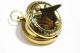 Brass Push Button Direction Sundial Compass - Pocket Sundial Compass - Compasses photo 1