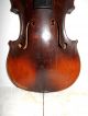 Vintage Old Antique 1800s 1 Pc Back Full Size Violin - String photo 5