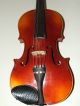 Vintage 1920s Zeswitz Czech Tiger Maple Ebony Fingerboard Violin With Tourte Bow String photo 2