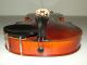 Vintage 1920s Zeswitz Czech Tiger Maple Ebony Fingerboard Violin With Tourte Bow String photo 3