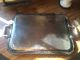 Large Antique Ornate Silver Plated Copper Butler Serving Tray Peter Mitchell Platters & Trays photo 6