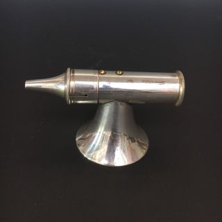 Silver Plated Otoscope (for Looking Into The Ear) C1890 photo