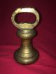 Vintage English Brass Bell Weight 7 - Pound Antique Doorstop Paperweight Scales photo 1