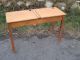 1950s Retro Adult Kids Old Double Twin Vintage Wooden School Lift Up Desk Table, 1900-1950 photo 1