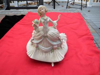 Vintage Porcelain Cybis Formal Lady (cinderella?) Figurine photo