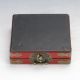 Chinese Antique Wooden & Brass Hand - Painted Dragon & Phoenix Motif Box C389 Boxes photo 7