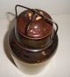 Vintage The Weir Stoneware Canning Jar Crock With Bale Patent Date 3/1/1892 Crocks photo 8