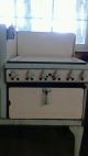Antique Gas Stove Green /white Quality Co Stoves photo 2