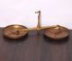 1900s Antique Goldsmith Jewelry Weight Balance Brass Scale With Wooden Box 504 Scales photo 2
