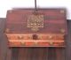 1900s Antique Goldsmith Jewelry Weight Balance Brass Scale With Wooden Box 504 Scales photo 7