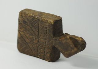 Antique Tibetan Wooden Animal Amulet Pendant From Ladakh - Pc photo
