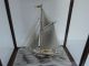 Finest Hand Crafted Japanese Sterling Silver 960 Model Ship Yacht By Seki Japan Other Antique Sterling Silver photo 1