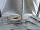 Finest Hand Crafted Japanese Sterling Silver 960 Model Ship Yacht By Seki Japan Other Antique Sterling Silver photo 4