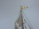 Finest Hand Crafted Japanese Sterling Silver 960 Model Ship Yacht By Seki Japan Other Antique Sterling Silver photo 8