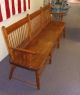 Antique Windsor Deacon ' S Bench.  8 Legs.  41 Spindles.  Bamboo - Shaped Turnings.  80 