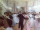Large Old Vintage Gilbert Art Print C19th Victorian Society Elegant Soiree Dance Victorian photo 3