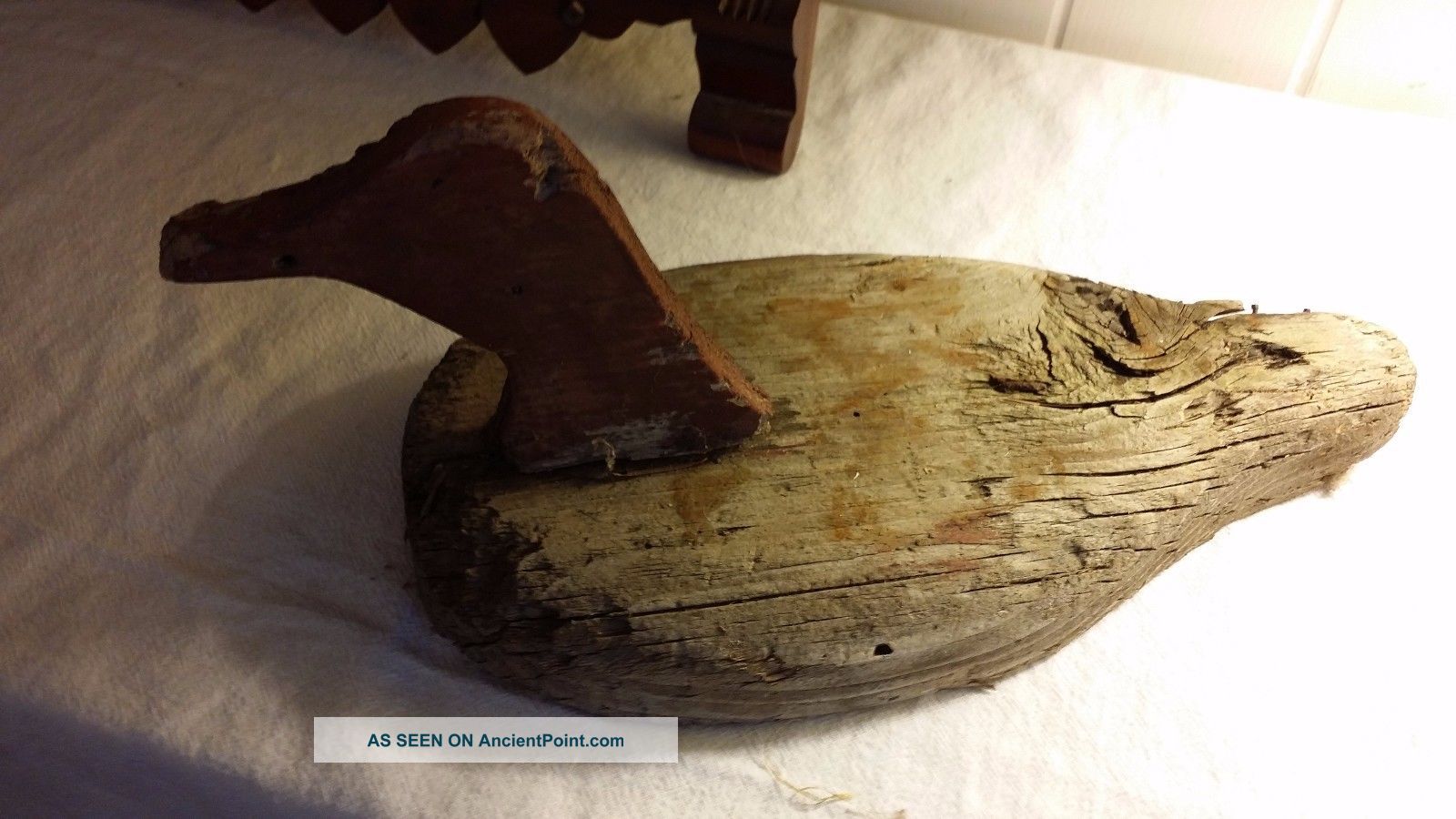Old Primitive Handmade Duck Decoy Antique Primitives photo