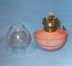 Vintage Small Pink Kelly / Pixie / Nursery Oil Lamp 20th Century photo 2