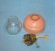 Vintage Small Pink Kelly / Pixie / Nursery Oil Lamp 20th Century photo 4