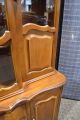 Vintage French Provincial Style Cherry China Cabinet Post-1950 photo 6