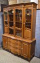 Vintage French Provincial Style Cherry China Cabinet Post-1950 photo 8