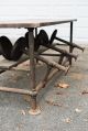 Early Antique Industrial Cafeteria Stool Work Table Island 1920s 1930s Orig Vtg 1900-1950 photo 3