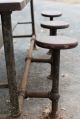 Early Antique Industrial Cafeteria Stool Work Table Island 1920s 1930s Orig Vtg 1900-1950 photo 5