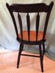 2 Sgnd Hitchcock Classic Stenciled Country Side/dining Chairs Black Harvest Vgvc Post-1950 photo 5