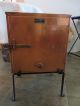 Antique Copper Cabinet & Cast Iron Stand Griffin & George Apothecary Cupboard Metalware photo 3