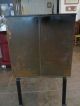 Antique Copper Cabinet & Cast Iron Stand Griffin & George Apothecary Cupboard Metalware photo 7