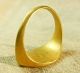 Rare Ancient Roman Solid Gold Ring Swan Intaglio Only One Piece Size11 Roman photo 3