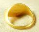 Rare Ancient Roman Solid Gold Ring Swan Intaglio Only One Piece Size11 Roman photo 8