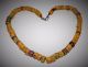 Antique Venetian Glass African Trade Beads Ethnic Design 25 ½” Necklace Jewelry photo 3