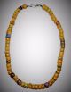 Antique Venetian Glass African Trade Beads Ethnic Design 25 ½” Necklace Jewelry photo 4