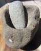 Exceptional Unusual Large Antique Native American Indian Stone Mortar & Pestle Native American photo 2