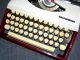 Limited Edition Adler Tippa S Dual Tone Burgundy Cream Typewriter 70s. Typewriters photo 7