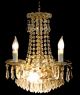 Pair Vintage Hollywood Regency Crystal Prisms Wedding Cake Wall Sconces Lamps Chandeliers, Fixtures, Sconces photo 7