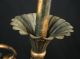 Antique Victorian Nouveau Japanned Copper Chandelier Hanging Lamp Light Fixture Chandeliers, Fixtures, Sconces photo 3
