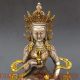 Chinese Silver Copper Gilt Tibetan Buddhism Statue - - - Vajrasattva Buddha Buddha photo 1