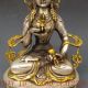 Chinese Silver Copper Gilt Tibetan Buddhism Statue - - - Vajrasattva Buddha Buddha photo 2