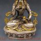 Chinese Silver Copper Gilt Tibetan Buddhism Statue - - - Vajrasattva Buddha Buddha photo 3