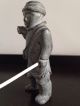 Inuit Hand Carved Soapstone Figure Of An Eskimo Holding A Spear - A/f Native American photo 1