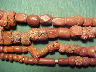 Necklace Of Roman Terracotta Beads Circa 100 - 400 Ad photo