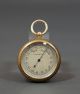 Victorian Antique German Military Aneroid Pocket Barometer Gild Brass W Case Barometers photo 1